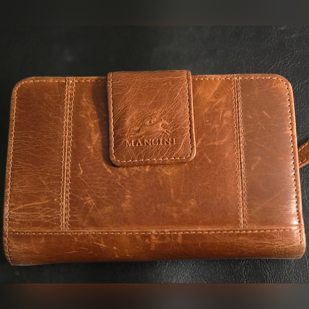 Mangini Brown Leather Wallet